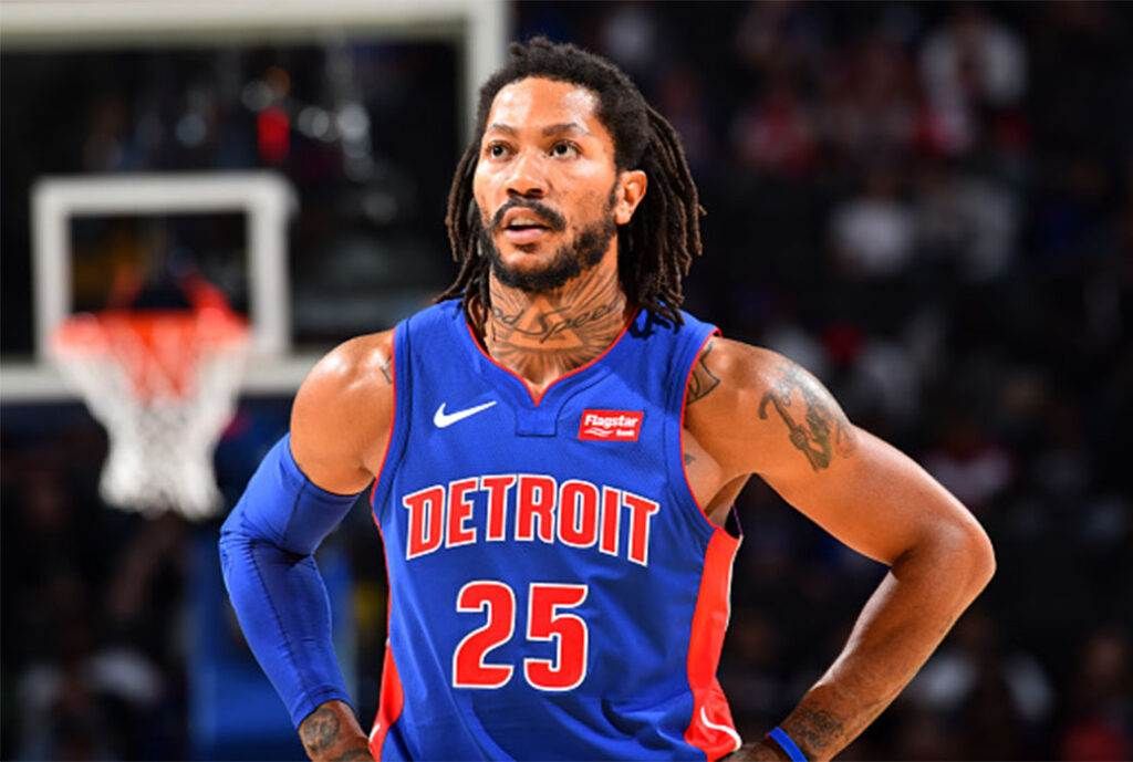 Derrick Rose In Detroit Pistons